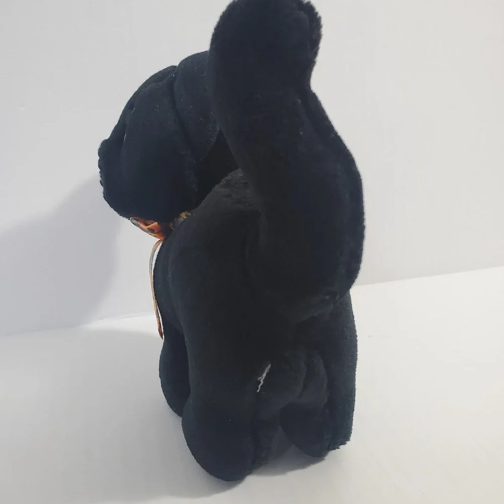 Vintage Arched‎ Back Black Cat Halloween Plush 7
